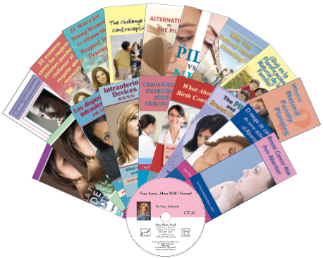 An assortment of 18 pamphlets and CD-"True Love...How Will I Know", which share the beauty of God's plan for love, marriage, sex, and family.